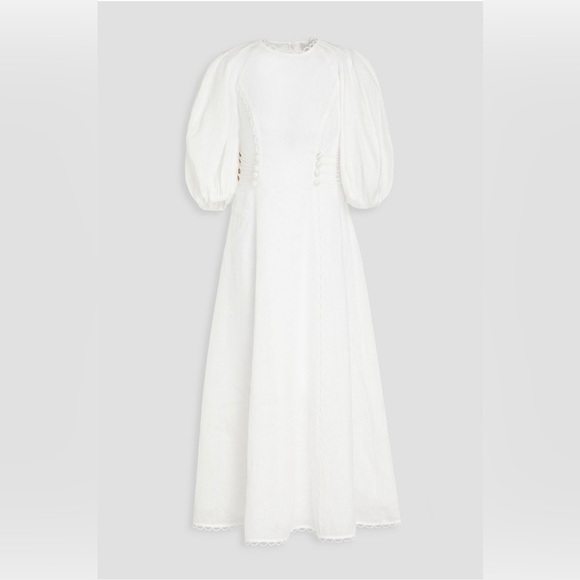 Zimmermann Dresses Zimmermann Rosa Linen Midi Dress Poshmark
